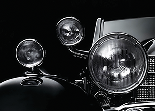 Vintage Car Headlight Detail